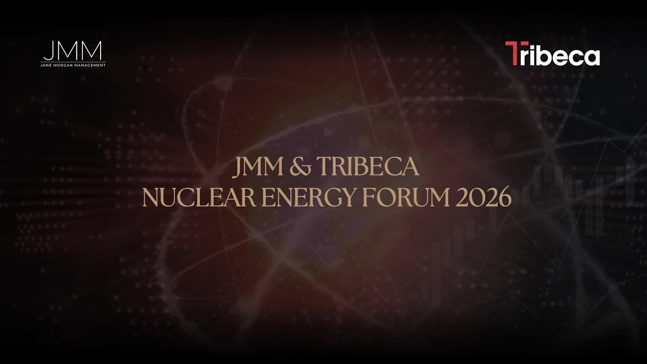 Guy Keller and ASX uranium company executives discussing uranium markets, nuclear energy, and AI-driven electricity demand at the Tribeca Nuclear Energy Forum.